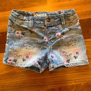 Girls Butterfly Shorts size 6